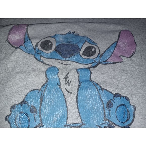 Lilo & Stitch Graphic Tee "Ohana Means Family" Small Gray & Blue - Picture 4 of 4